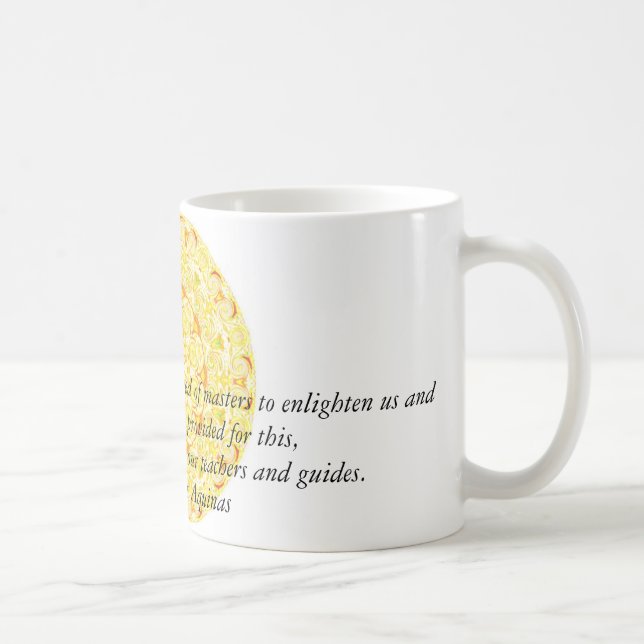 ANGEL quote inspirational Saint Thomas Aquinas Coffee Mug (Right)