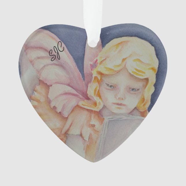 ANGEL READING VALENTINE ORNAMENT (Front)