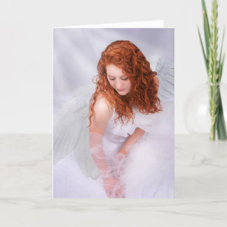 Angel "Reflection" Christmas Greeting Card