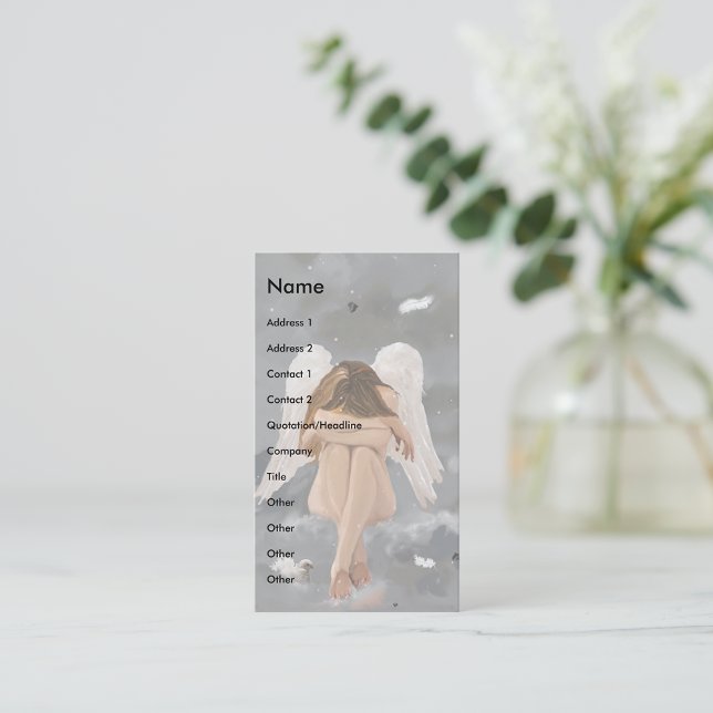 Angel Resting Business Card (Creator Uploaded)