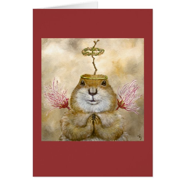 Angel Roy the prairie dog card (Front)