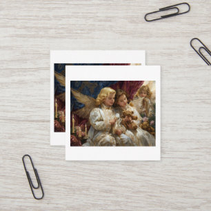 “Angel’s DayPóster brillante Square Business Card