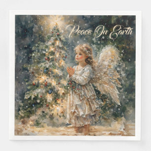 Angel’s Wish on Christmas Eve Napkin