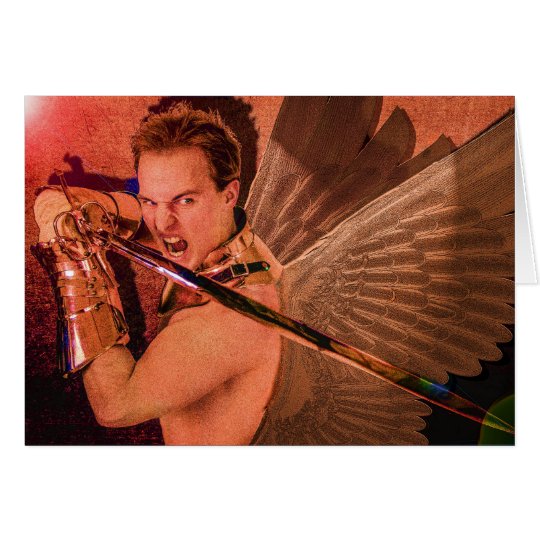 Angel "Salvation from the Dark " Christmas Card