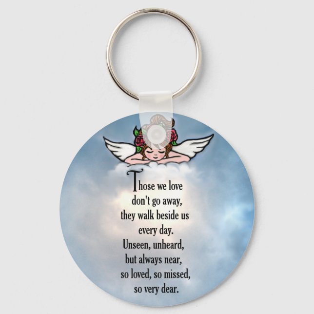Angel "So Loved" Key Ring (Front)