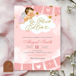 angel Spanish piece of heaven mexican baby shower Invitation