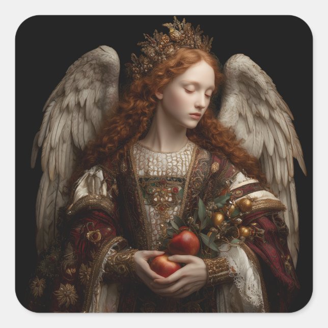 Angel Square Sticker (Front)