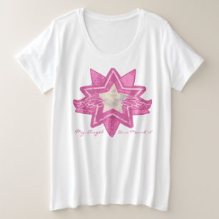 Angel star add baby scan maternity pink t plus size T-Shirt