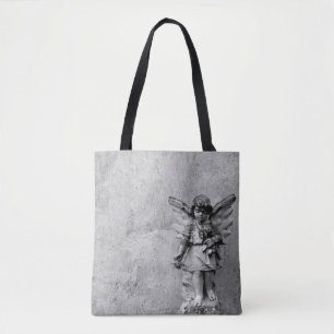Angel Statuary Cross Body Tote Bag
