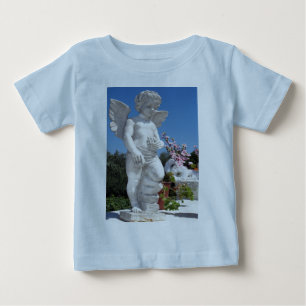 Angel Statue In Light Blue Baby T-Shirt