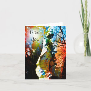 Angel Statue Thank You Card
