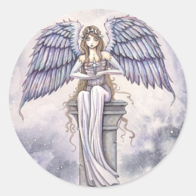 Angel Stickers by Molly Harrison Fantasy Art (Front)