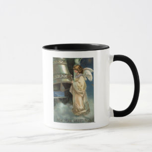 Angel Striking Bell with Mallet Mug