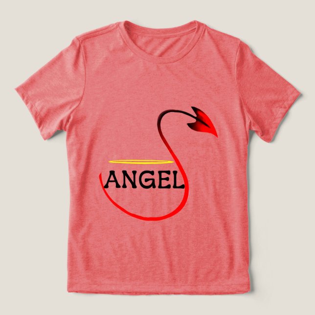Angel T-Shirt Tri-Blend Shirt (Design Front)