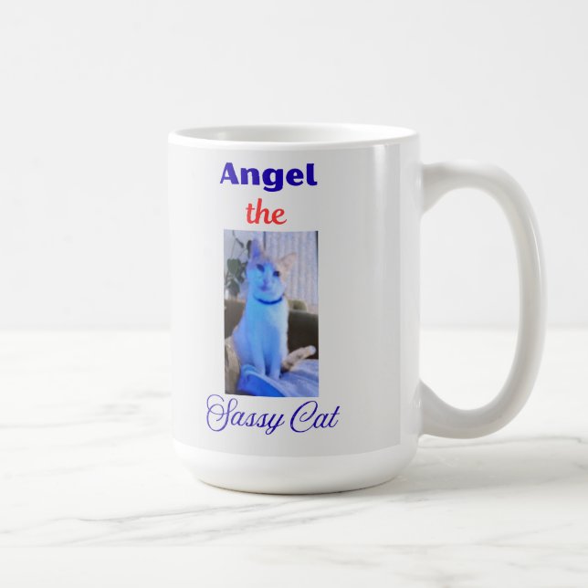 Angel, the Sassy Cat Mug (Right)