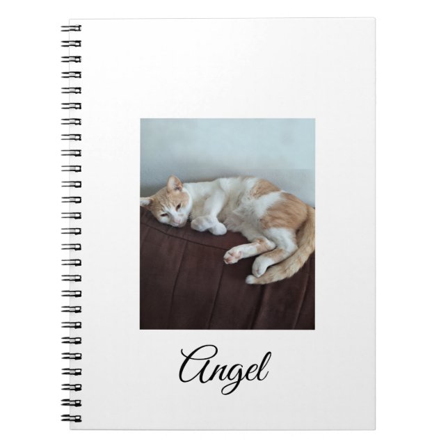 Angel the Sassy Cat Notebook (Front)