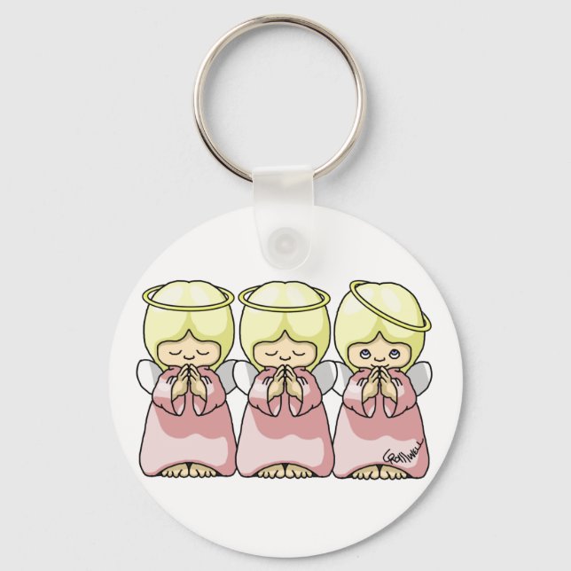 Angel Trio Key Ring (Front)