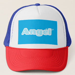 angel trucker hat