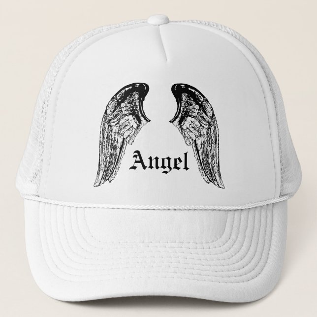 angel trucker hat (Front)
