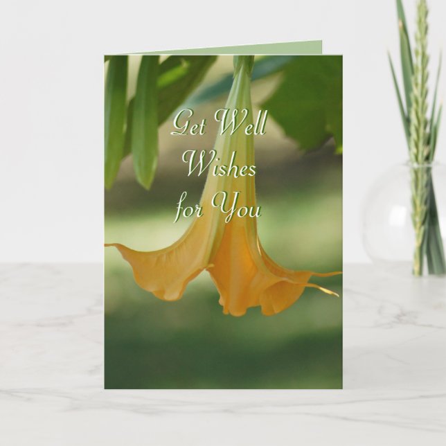Angel Trumpet Greeting-customise any occasion Card (Front)