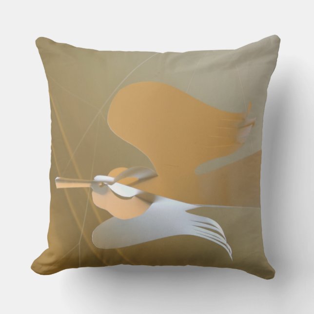 Angel trumpets cushion (Front)