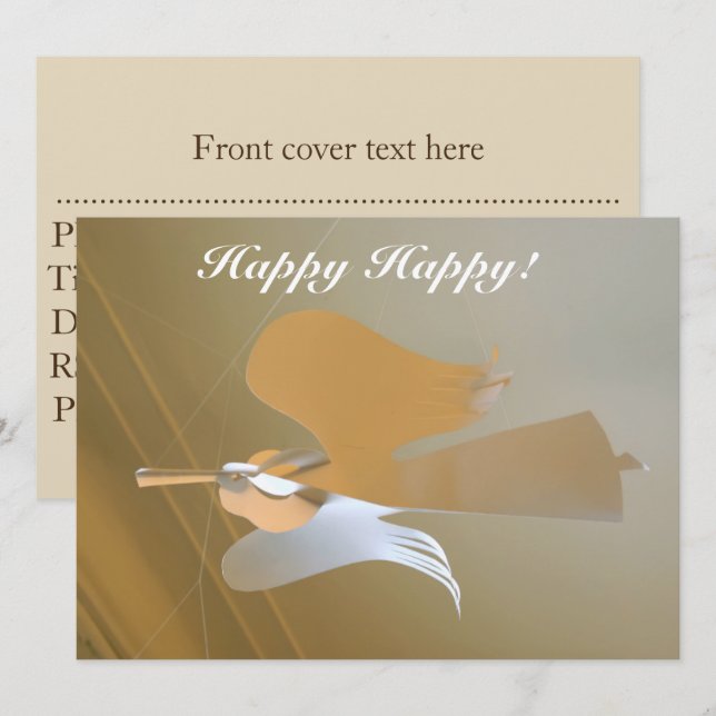 Angel trumpets invitation (Front/Back)