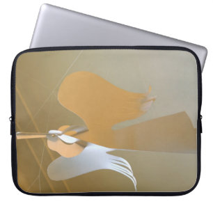 Angel trumpets laptop sleeve