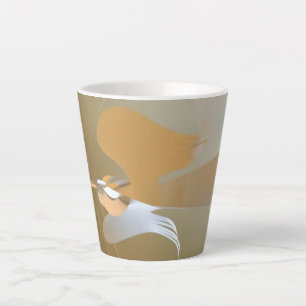 Angel trumpets latte mug