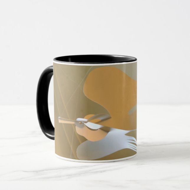Angel trumpets mug (Front Left)