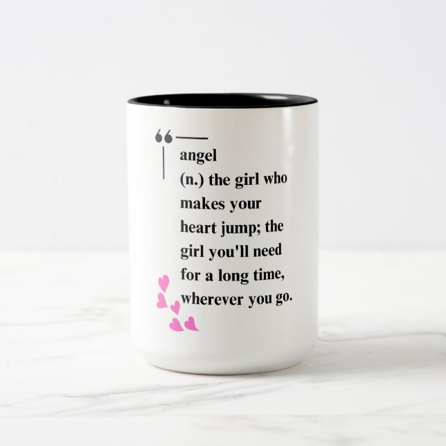 Angel Two-Tone Coffee Mug (Center)