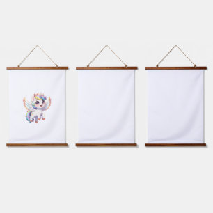 Angel unicorn is so cute hanging tapestry