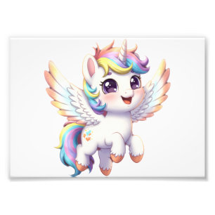Angel unicorn is so cute photo print