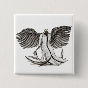 Angel Uriel 15 Cm Square Badge