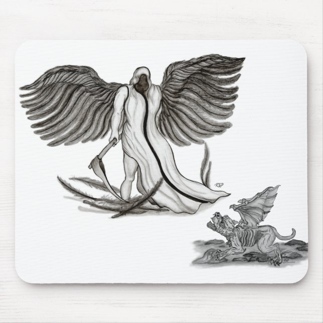 Angel Uriel Mouse Mat (Front)