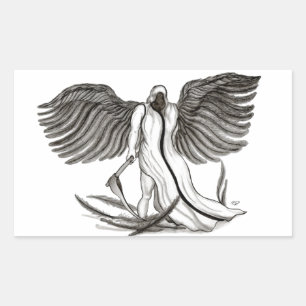 Angel Uriel Rectangular Sticker