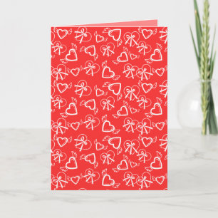 Angel Valentine's Hearts Pattern Card