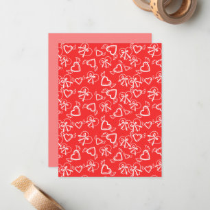 Angel Valentine's Hearts Pattern Card