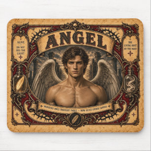Angel, Vintage Circus Monster Mouse Mat