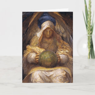 Angel - Vintage Fine Art Christmas Card - Custom