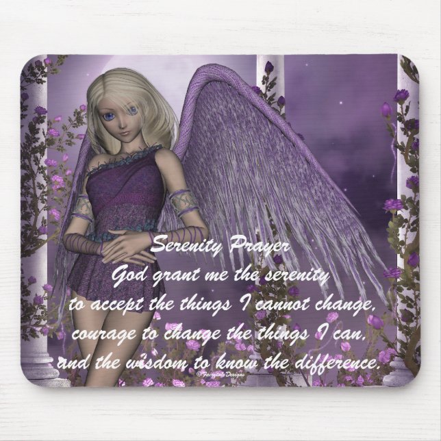 Angel Violet Charms Mousepad (Front)