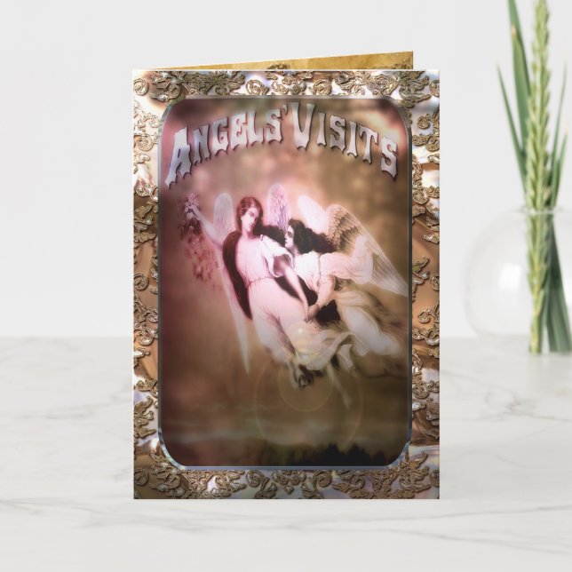 Angel Visits Customisable Card (Front)