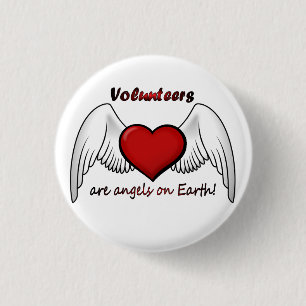 Angel Volunteers Button