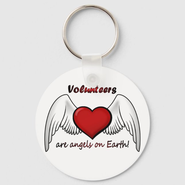 Angel Volunteers Keychain (Front)