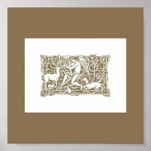 Angel w/ Harp Print