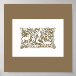 Angel w/ Harp Print