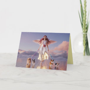 Angel Walkin' the Dog Card 4
