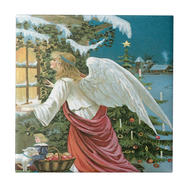 Angel Watching Tile (Front)