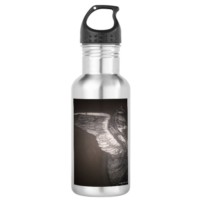 Angel Water Bottle (18 oz), Stainless Steel (Front)