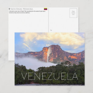 Angel Waterfalls, Venezuela Travel Postcard
