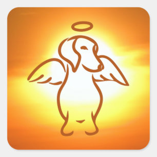 Angel Weenie stickers